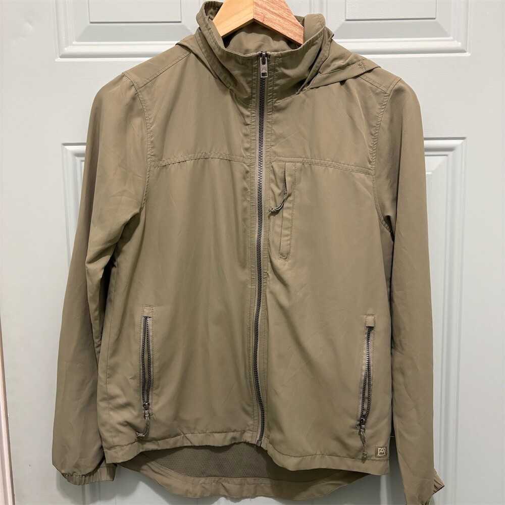 Avalanche Windbreaker Jacket Unisex Size S Khaki Green Lightweight